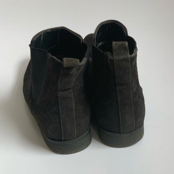 ASOS black suede shoes 10 pullup - Picture 3 of 9